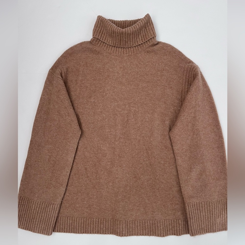 J.Crew Camel Brown Turtleneck Sweater Size M